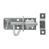 This is an image of Timco - Brenton Padbolt Elongated Keep - Zinc 4" (1 Each Bag) 282004