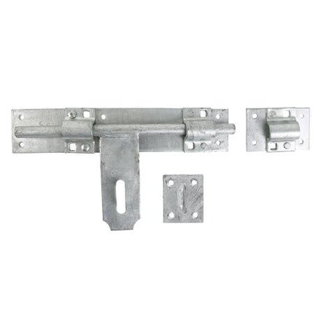 This is an image of Timco - Heavy Cross Pattern Door Bolt - Hot Dipped Galvanised 12" (1 Each Plain Bag) 282639