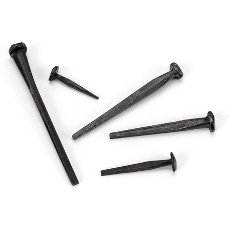 From The Anvil - Black Oxide 2 1/2" Rosehead Nail (1kg) | Sku. 28335 | Trade Door Handles.