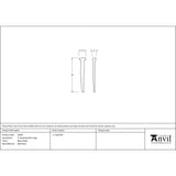 From The Anvil - Black Oxide 2" Rosehead Nail (1kg) | Sku. 28336 | Trade Door Handles.