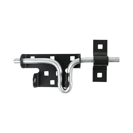 This is an image of Timco - Slide Action Padbolt - Black 7 5/16" (1 Each TIMbag) 287114