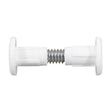This is an image of Timco - Plastic Cabinet Connector Bolts - White 28mm - (4 PCS TIMpac) 28PCCBP