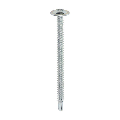 This is an image of Timco - Baypole Screws - Wafer Flange - PH - Self-Drilling Point - Zinc 4.8 x 70mm - (200 PCS Box) 292Z