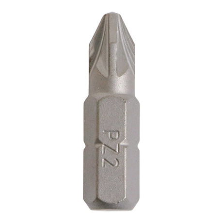 This is an image of Timco - S2 Driver Bits - PZ No.2 x 25 (100 Pieces Small Jar) 2CB25GJ