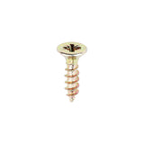 This is an image of Timco - Classic Multi-Purpose Screws - PZ - Double Countersunk - Yellow 3.0 x 12mm - (200 PCS Box) 30012CLAF