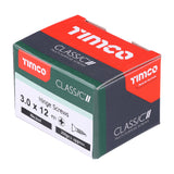 This is an image of Timco - Classic Multi-Purpose Hinge Screws - PZ - Countersunk - Nickel 3.0 x 12mm - (200 PCS Box) 30012CLAHN
