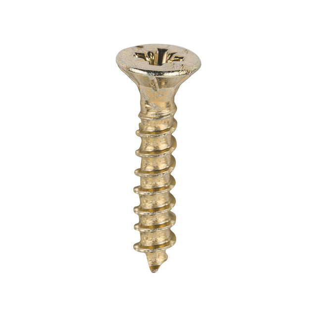 This is an image of Timco - Velocity Premium Multi-Use Screws - PZ - Double Countersunk - Yellow 3.0 x 16mm - (200 PCS Box) 30016VY