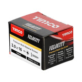 This is an image of Timco - Velocity Premium Multi-Use Screws - PZ - Double Countersunk - Yellow 3.0 x 16mm - (200 PCS Box) 30016VY