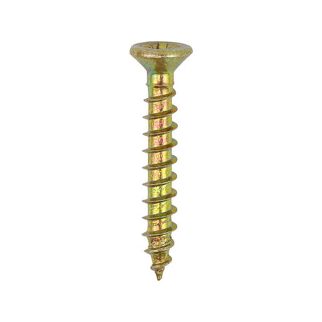 This is an image of Timco - Classic Multi-Purpose Hinge Screws - PZ - Countersunk - Yellow 3.0 x 20mm - (200 PCS Box) 30020CLAH