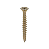 This is an image of Timco - Classic Multi-Purpose Screws - PZ - Double Countersunk - Yellow 3.0 x 25mm - (200 PCS Box) 30025CLAF