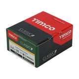 This is an image of Timco - Classic Multi-Purpose Screws - PZ - Double Countersunk - Yellow 3.0 x 25mm - (200 PCS Box) 30025CLAF