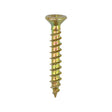 This is an image of Timco - Classic Multi-Purpose Hinge Screws - PZ - Countersunk - Yellow 3.0 x 25mm - (200 PCS Box) 30025CLAH