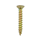 This is an image of Timco - Classic Multi-Purpose Hinge Screws - PZ - Countersunk - Yellow 3.0 x 25mm - (200 PCS Box) 30025CLAH