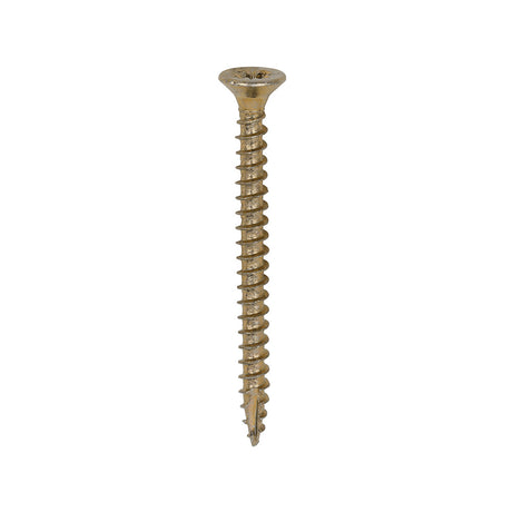 This is an image of Timco - Classic Multi-Purpose Screws - PZ - Double Countersunk - Yellow 3.0 x 35mm - (200 PCS Box) 30035CLAF