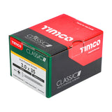 This is an image of Timco - Classic Multi-Purpose Screws - PZ - Double Countersunk - Yellow 3.0 x 35mm - (200 PCS Box) 30035CLAF