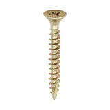 This is an image of Timco - Classic Multi-Purpose Screws - PZ - Double Countersunk - Yellow 3.0 x 40mm - (200 PCS Box) 30040CLAF