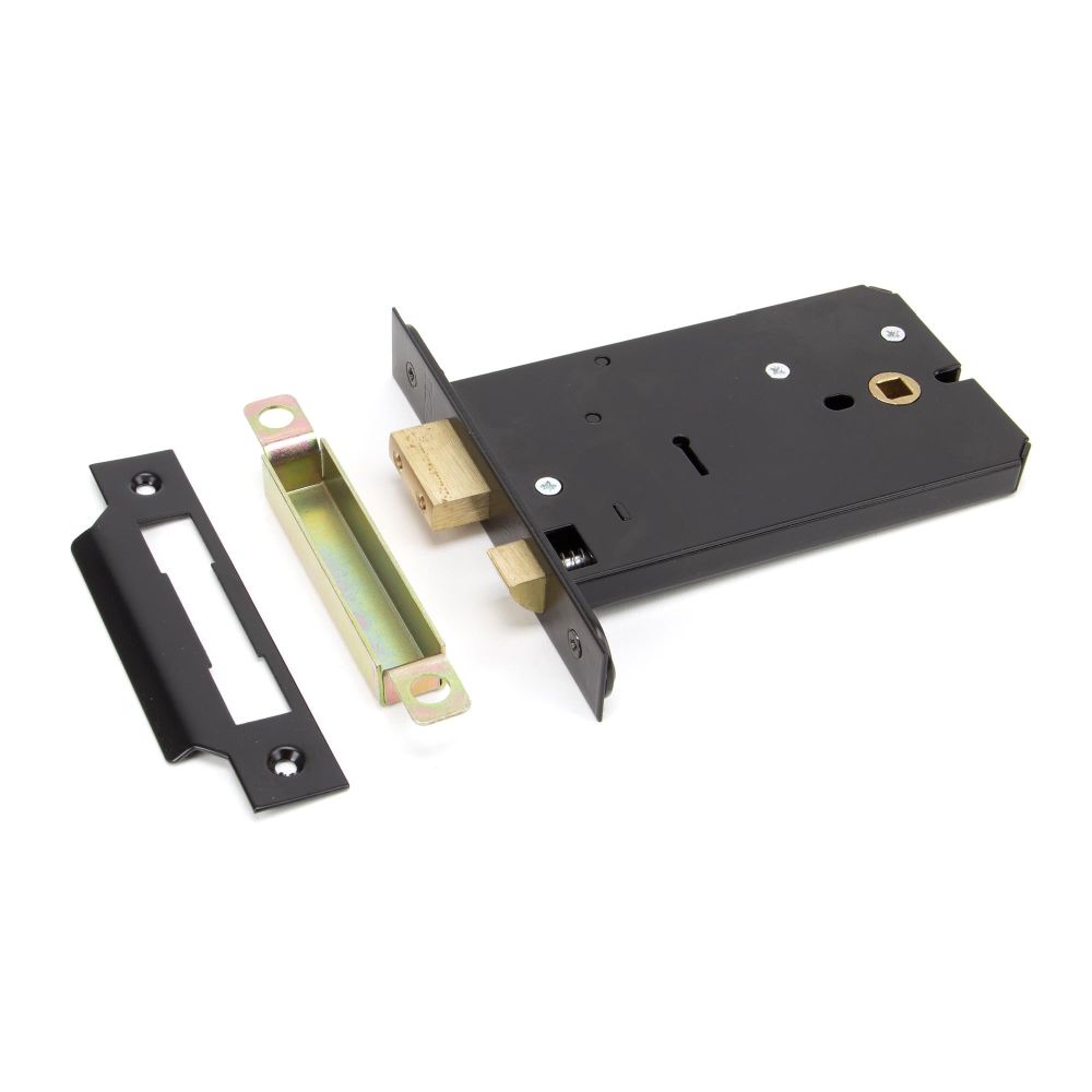 From The Anvil - Pewter Oak Box Lock & Octagonal Knob Set | Sku. 33004 | Trade Door Handles.