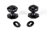 From The Anvil - Black Oak Box Lock & Octagonal Knob Set | Sku. 33005 | Trade Door Handles.