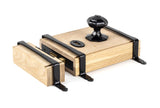 From The Anvil - Black Oak Box Lock & Octagonal Knob Set | Sku. 33005 | Trade Door Handles.
