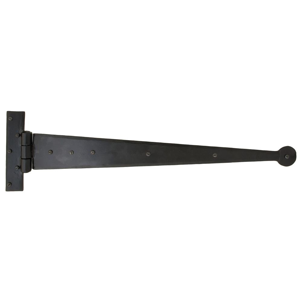 From The Anvil - Black 22" Penny End T Hinge (pair) | Sku. 33012 | Trade Door Handles.