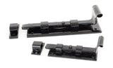 From The Anvil - Black 4" Straight Door Bolt | Sku. 33013 | Trade Door Handles.