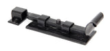 From The Anvil - Black 4" Straight Door Bolt | Sku. 33013 | Trade Door Handles.