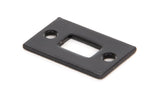 From The Anvil - Black Mortice Plate for 4" Cranked Bolt | Sku. 33014R | Trade Door Handles.