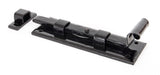 From The Anvil - Black 6" Straight Door Bolt | Sku. 33015 | Trade Door Handles.