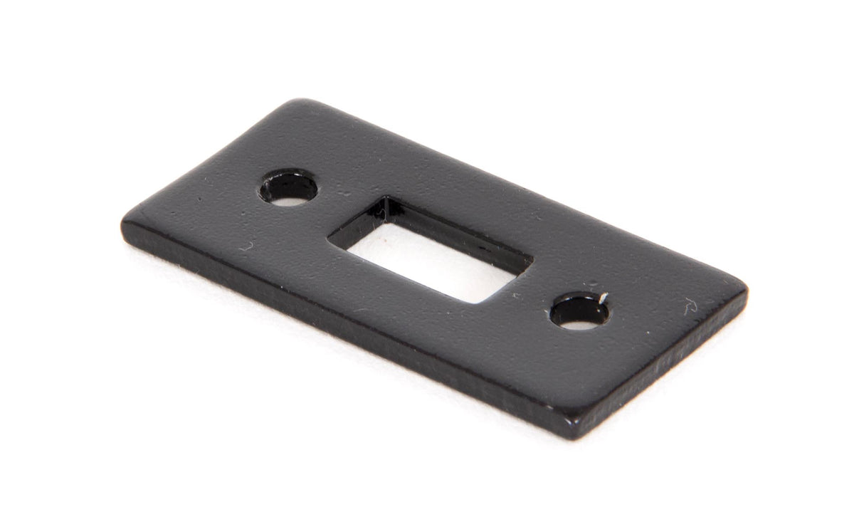 From The Anvil - Black Mortice Plate for 6" Cranked Bolt | Sku. 33016R | Trade Door Handles.