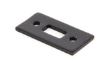 From The Anvil - Black Mortice Plate for 6" Cranked Bolt | Sku. 33016R | Trade Door Handles.