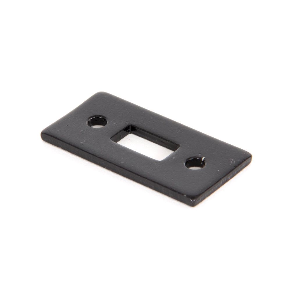 From The Anvil - Black Mortice Plate for 6" Cranked Bolt | Sku. 33016R | Trade Door Handles.
