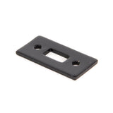 From The Anvil - Black Mortice Plate for 6" Cranked Bolt | Sku. 33016R | Trade Door Handles.