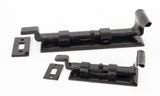 From The Anvil - Black 6" Cranked Door Bolt | Sku. 33016 | Trade Door Handles.
