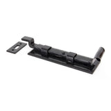From The Anvil - Black 6" Cranked Door Bolt | Sku. 33016 | Trade Door Handles.