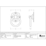 From The Anvil - Black Ring Turn Handle Set | Sku. 33017 | Trade Door Handles.