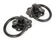 From The Anvil - Black Ring Turn Handle Set | Sku. 33017 | Trade Door Handles.