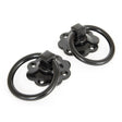 From The Anvil - Black Ring Turn Handle Set | Sku. 33017 | Trade Door Handles.