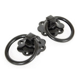 From The Anvil - Black Ring Turn Handle Set | Sku. 33017 | Trade Door Handles.