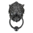 From The Anvil - Black Lion Head Door Knocker | Sku. 33018 | Trade Door Handles.
