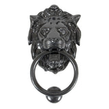 From The Anvil - Black Lion Head Door Knocker | Sku. 33018 | Trade Door Handles.