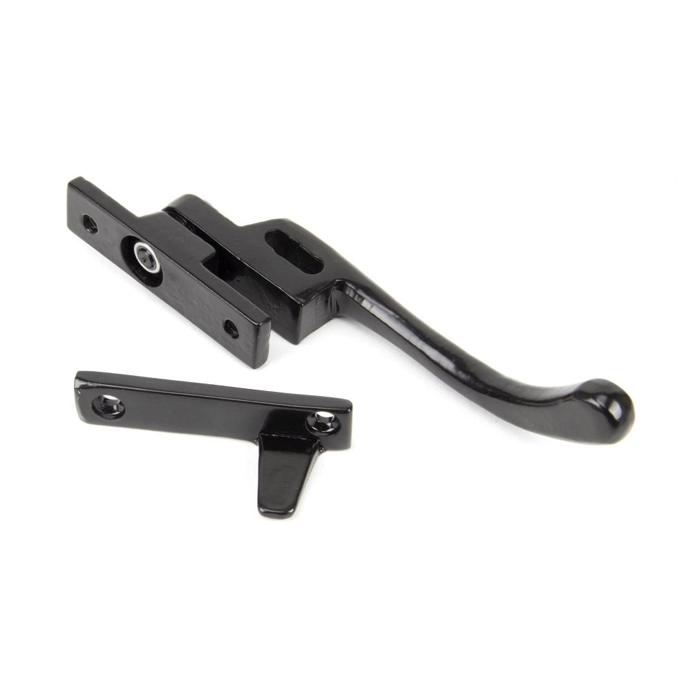 From The Anvil - Black Night-Vent Locking Peardrop Fastener - LH | Sku. 33023 | Trade Door Handles.