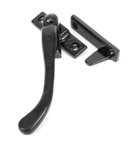 From The Anvil - Black Night-Vent Locking Peardrop Fastener - LH | Sku. 33023 | Trade Door Handles.