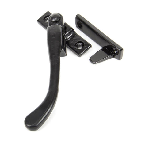 From The Anvil - Black Night-Vent Locking Peardrop Fastener - LH | Sku. 33023 | Trade Door Handles.