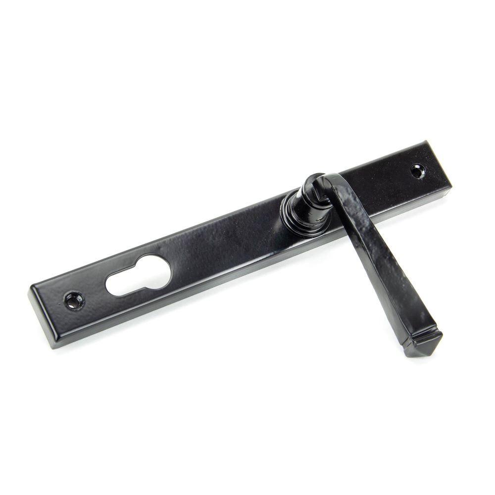 From The Anvil - Black Avon Slimline Lever Espag. Lock Set | Sku. 33033 | Trade Door Handles.