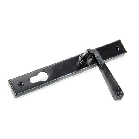 From The Anvil - Black Avon Slimline Lever Espag. Lock Set | Sku. 33033 | Trade Door Handles.