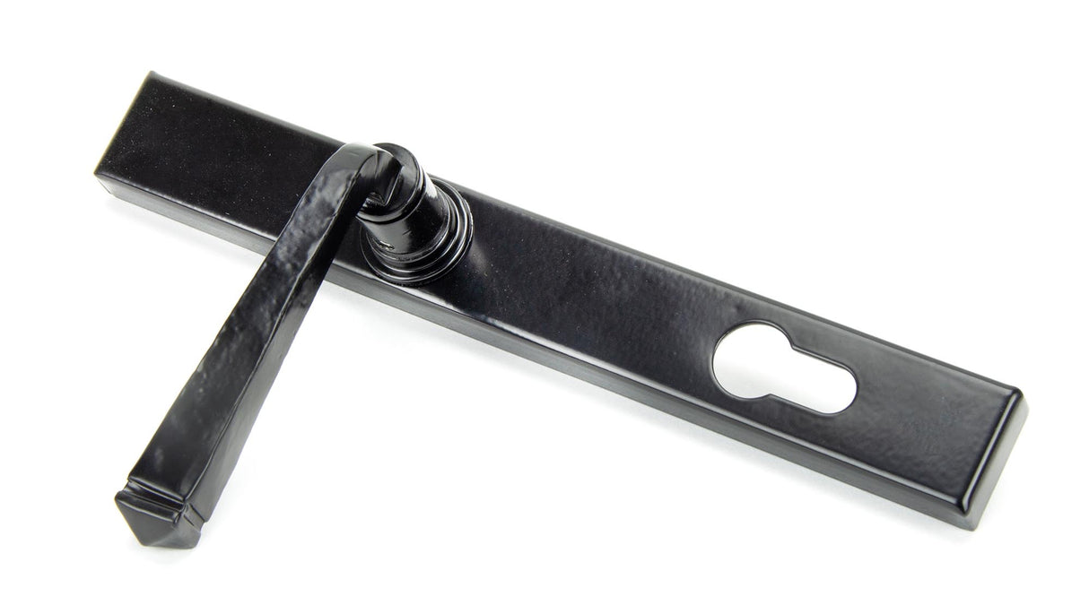 From The Anvil - Black Avon Slimline Lever Espag. Lock Set | Sku. 33033 | Trade Door Handles.