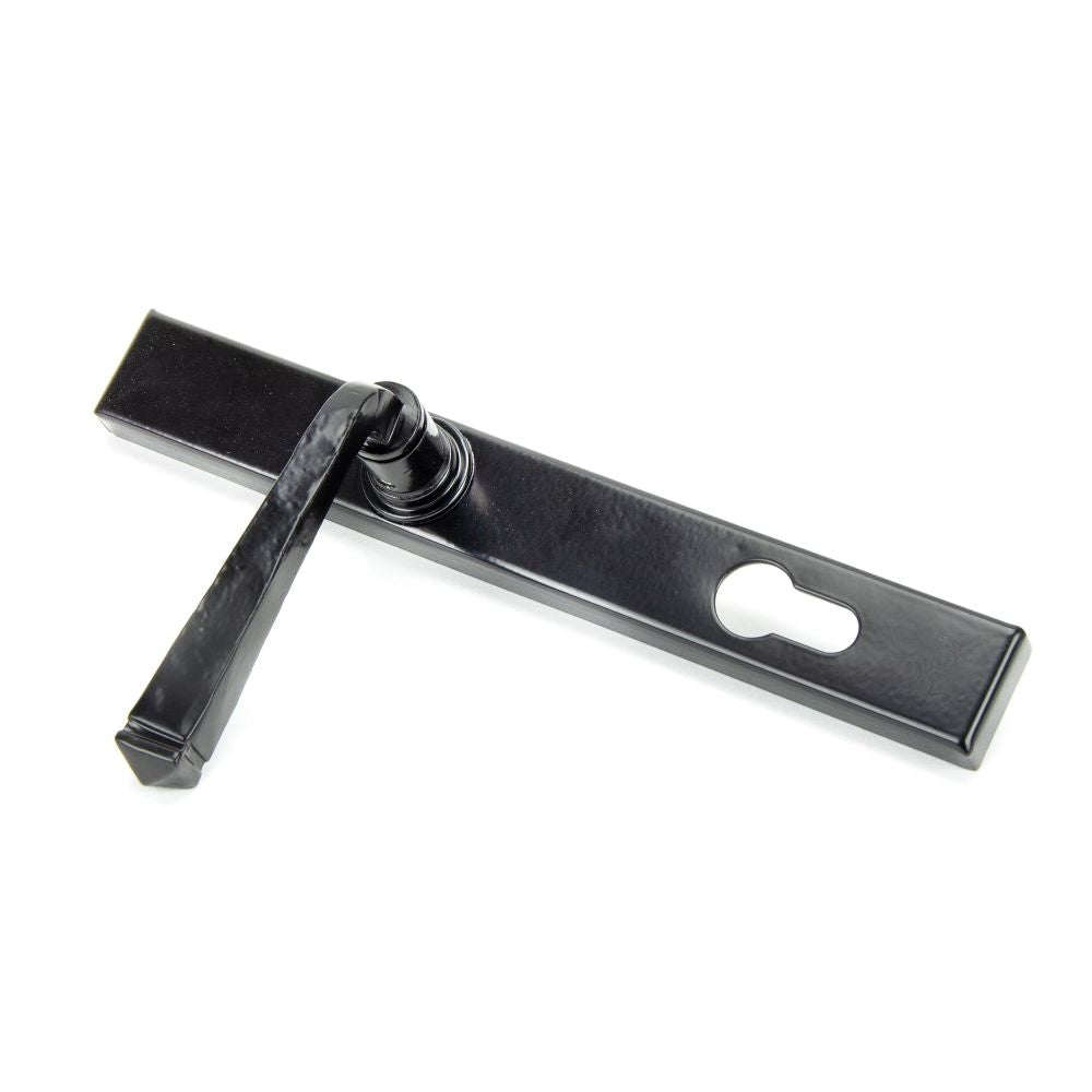 From The Anvil - Black Avon Slimline Lever Espag. Lock Set | Sku. 33033 | Trade Door Handles.