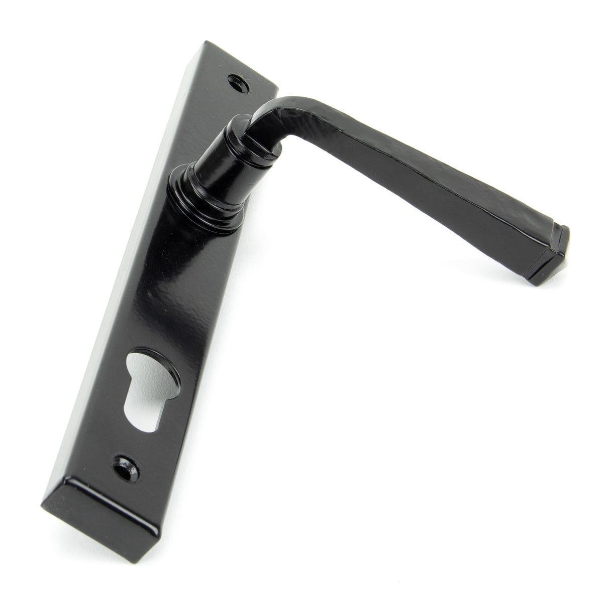 From The Anvil - Black Avon Slimline Lever Espag. Lock Set | Sku. 33033 | Trade Door Handles.