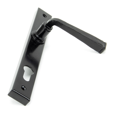 From The Anvil - Black Avon Slimline Lever Espag. Lock Set | Sku. 33033 | Trade Door Handles.