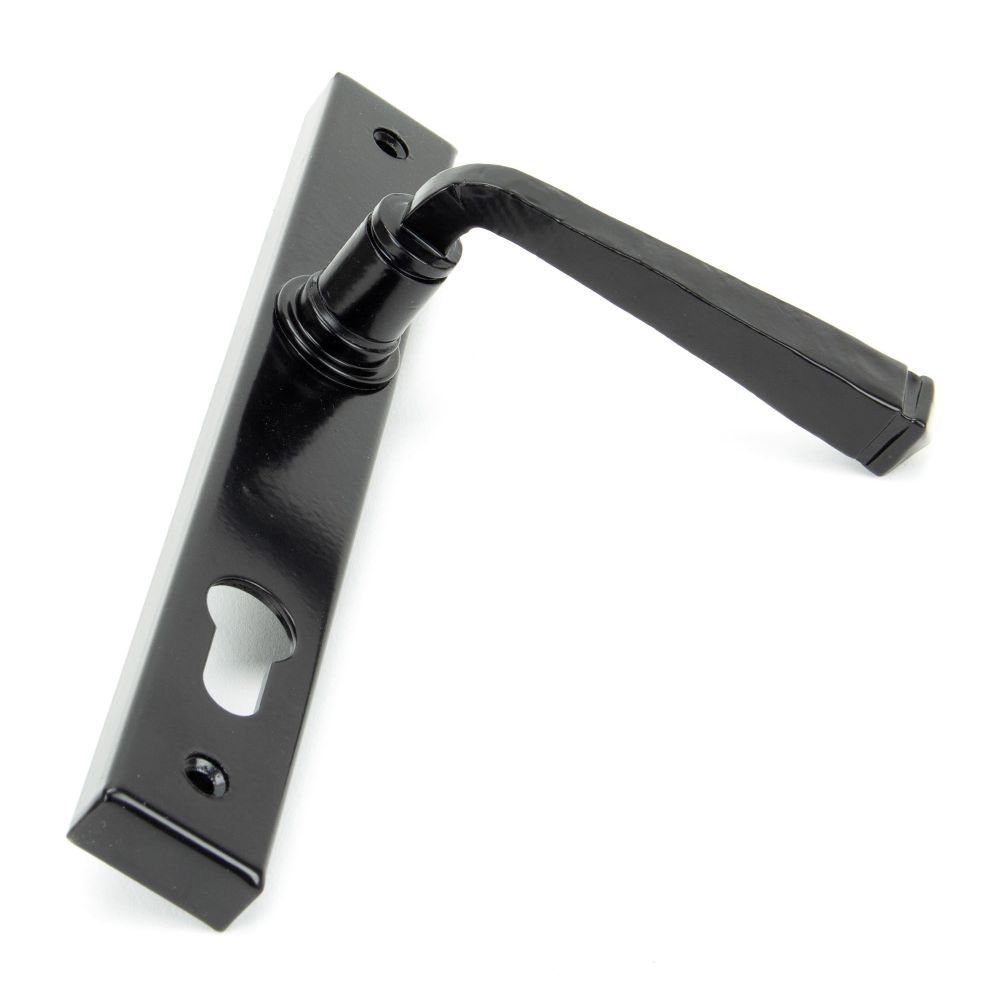 From The Anvil - Black Avon Slimline Lever Espag. Lock Set | Sku. 33033 | Trade Door Handles.